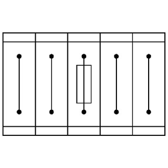 Bloc de jonction-fusibles C, Push-in, 0,5 - 10mm², 30 A, 400 V, noir-Lire la description