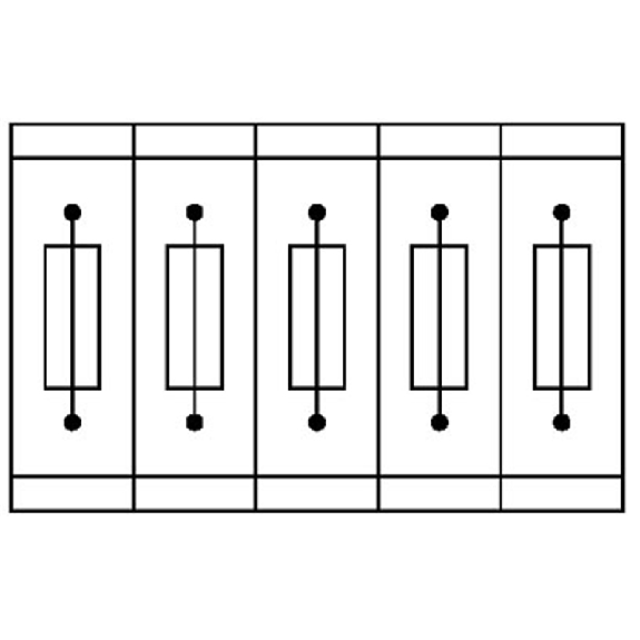 Bloc de jonction-fusibles C, Push-in, 0,5 - 10mm², 30 A, 400 V, noir-Lire la description