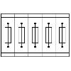 Bloc de jonction-fusibles C, Push-in, 0,5 - 10mm², 30 A, 400 V, noir