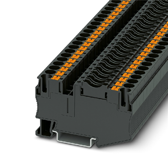Bloc de jonction-fusibles C, Push-in, 0,5 - 10mm², 30 A, 400 V, noir-Lire la description
