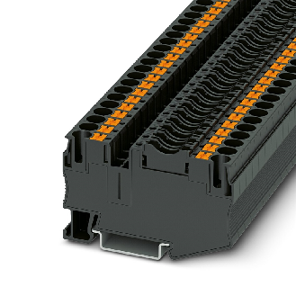 Bloc de jonction-fusibles C, Push-in, 0,5 - 10mm², 30 A, 400 V, noir-Lire la description