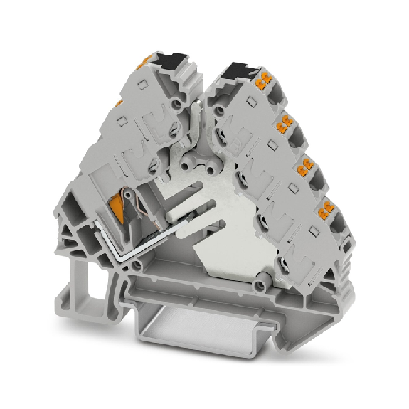Distributeur de potentiel avec poussoirs 250V, 17,5A, Push-in, gris-Lire la description