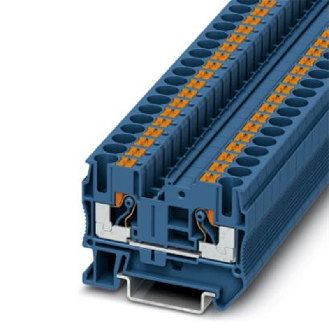 Bloc de jonction simple, Push-in, 0,5 - 10mm², bleu-Lire la description