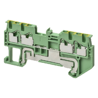 Borne simple étage 1,5mm², Push-In +, V/J, 3 pts de connexion-Lire la description