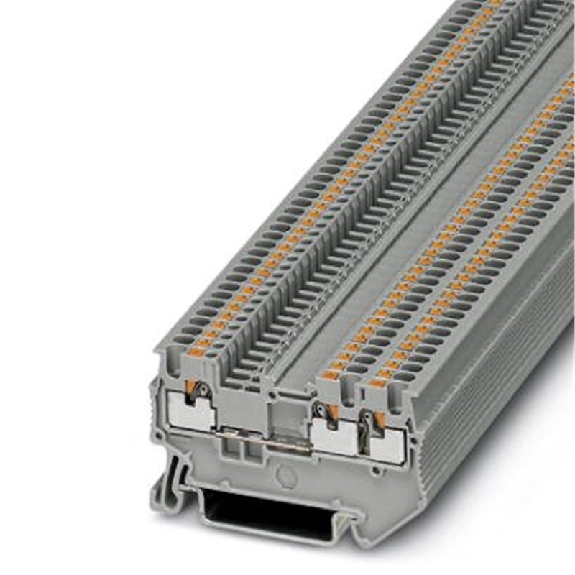 Bloc de jonction simple, Push-in, 0,14 - 1,5mm², gris-Lire la description