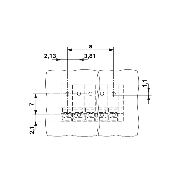 Bloc de jonction pour C.I. 9A, 1,5mm², Pas: 3,81mm, 10 pôles, Push-in-Lire la description