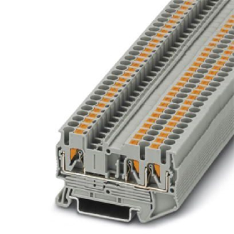 Bloc de jonction simple, Push-in, 0,14 - 4mm², 24A, 800V, gris-Lire la description