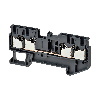 Borne simple étage 2.5mm², Push-In +, gris foncé, 4 pts de connexion