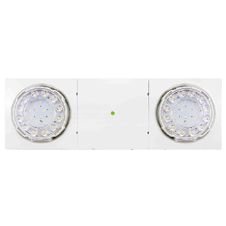 Bloc forte puissance 2 spots à Leds; SATI 1000lm-1h-IP65-IK03-Lire la description
