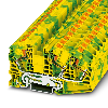 Bloc de jonction de protection, Push-in, 0,5 - 25 mm², vert/jaune
