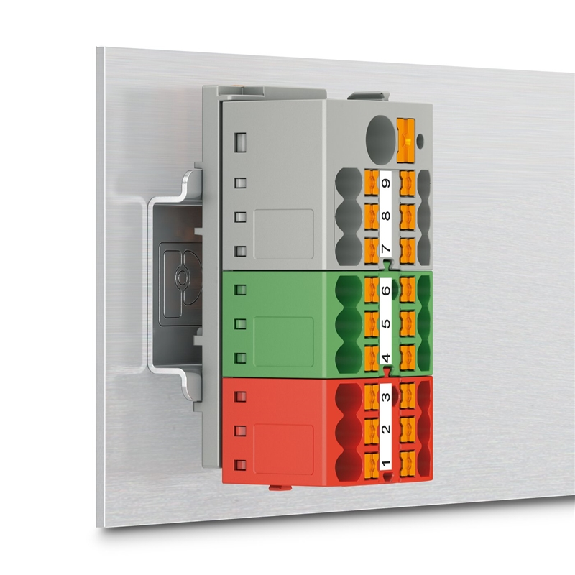 Bloc distributeur, Push-in, 0,14 - 4 mm², gris-Lire la description