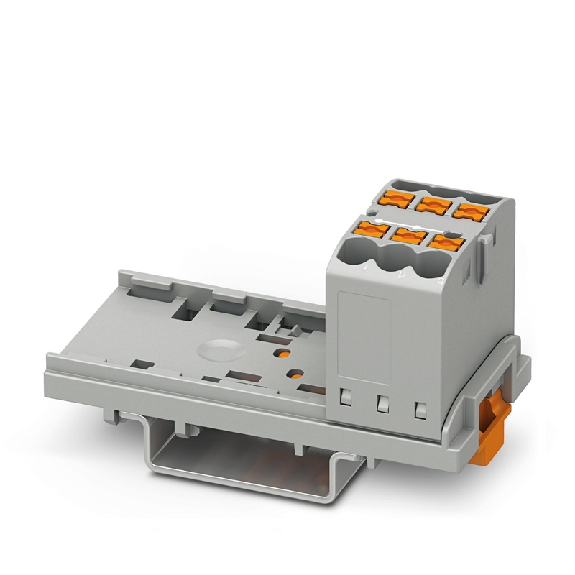 Bloc distributeur, Push-in, 0,14 - 4 mm², gris-Lire la description