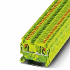 Bloc de jonction simple, Push-in, 0,14 - 4mm², vert/jaune