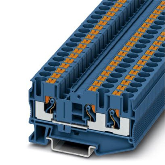 Bloc de jonction simple, Push-in, 0,5 - 10mm², bleu-Lire la description