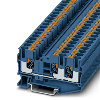 Bloc de jonction simple, Push-in, 0,5 - 10mm², bleu