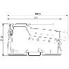 Bloc de jonction 4 sorties relais, 24Vdc / 230Vac, 3A, IP20, Inline