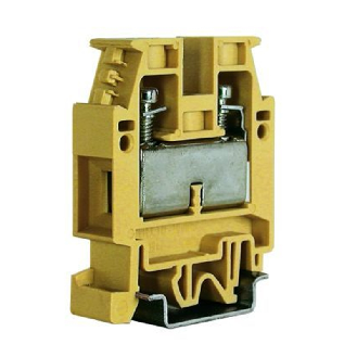 Bloc de jonction de passage, à vis, 16mm², 76A, 1000V, beige (B7)-Lire la description