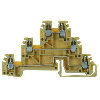 Bloc de jonction de passage à 3 étages, à vis, 2.5 mm², beige