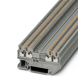 Bloc de jonction simple, Push-in, 0,14 - 1,5mm², gris-Lire la description