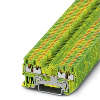 Bloc de jonction simple, Push-in, 0,14 - 1,5mm², vert/jaune