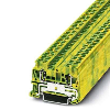 Bloc de jonction simple, à ressort, 0,08mm² - 1,5mm², vert/jaune