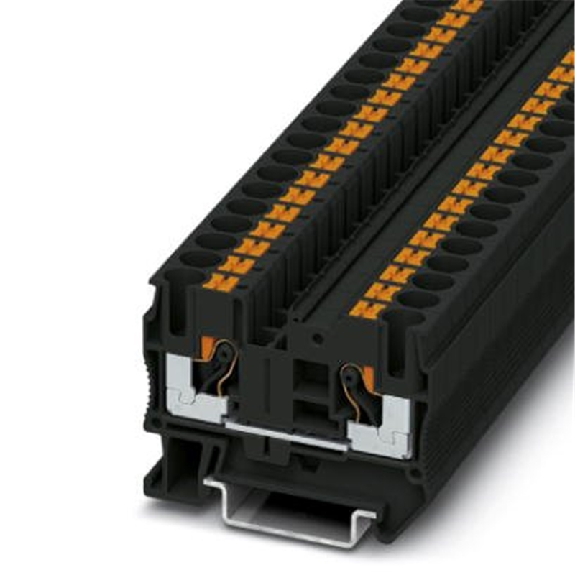 Bloc de jonction simple, Push-in, 0,5 - 10mm², noir-Leggi tutto