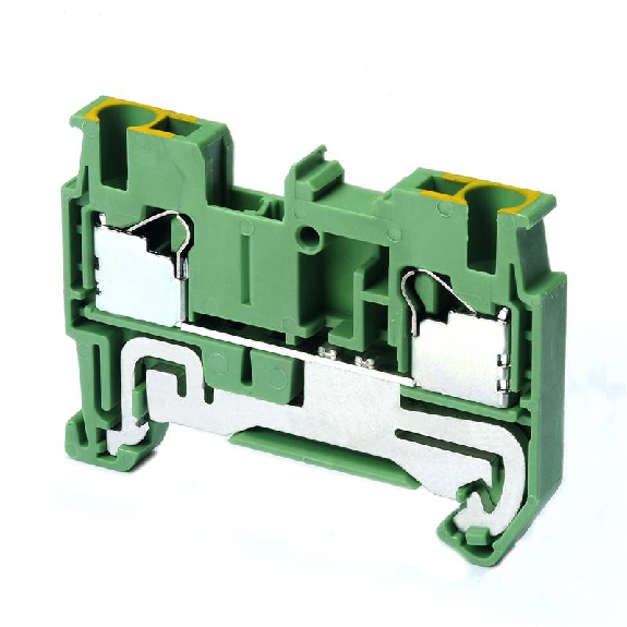 Borne simple étage 2,5mm², Push-In +, V/J, 2 pts de connexion-Lire la description
