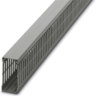 Goulotte, grise, larg 40mm, haut 80mm, long 2000mm-Lire la description