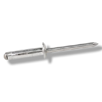 Rivet Etoilé Aluminium Tête Plate 4X25 Blanc Pur Ral9010-Lire la description