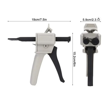 Pistola manual de pegamento Bi-componente para cartuchos Corian y Krion 50 ml 1:10-Leer más
