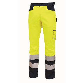 U-Power - Pantalon de travail jaune haute visibilité RADIANT-Lire la description