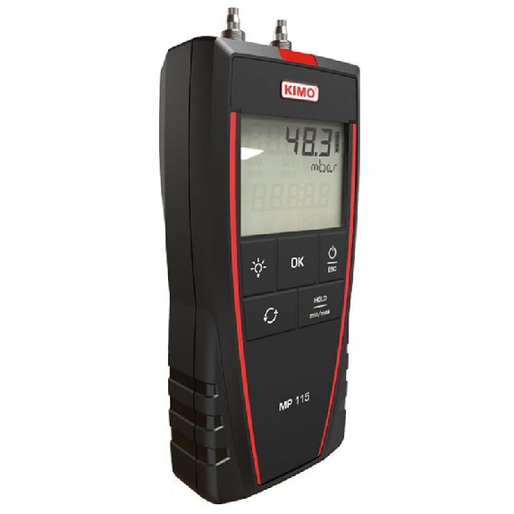 Micromanomètre portable, capteur de pression intégré 0 à ± 500 mbar-Lire la description