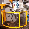 Protecteur pour fraiseuses polycarb. sans éclairage Ø600xh240mm
