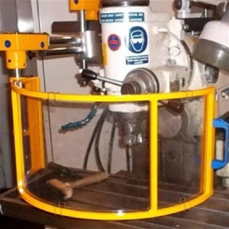 Protecteur pour fraiseuses polycarb. sans éclairage Ø600xh240mm-Lire la description