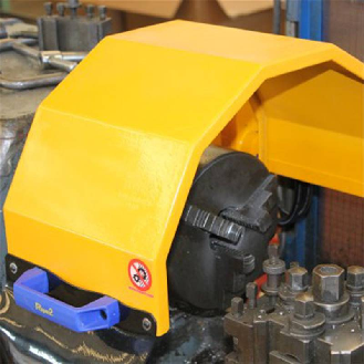 Protecteur pour tours métal avec écran Ø200mm et microrupteur-Lire la description