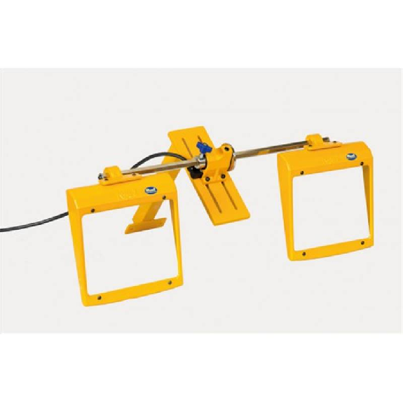 Protection pour meuleuse 2 écrans verre 200x240mm avec micro. éclair Protection pour meuleuse 2 écrans verre 200x240mm avec micro. éclair-Lire la description