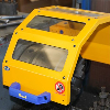 Protecteur pour tours métal polycarb. A3 Ø350mm larg.240mm avec micro