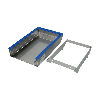 Capot de protection IP56 en inox 150x230x40mm (LxHxP)