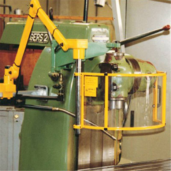 Protecteur pour fraiseuses polycarb. sans éclairage Ø600mm, à droite Protecteur pour fraiseuses polycarb. sans éclairage Ø600mm, à droite-Lire la description