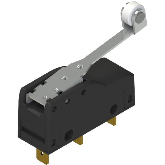 Microrupteur Levier à galet 1NO+1NF, faston vertical-Leggi tutto