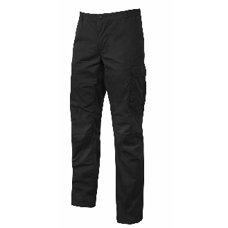 U-Power - Pantalon de travail noir Stretch et Slim OCEAN-Lire la description