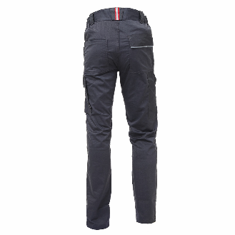 U-Power - Pantalon de travail gris foncé Stretch et Slim MEEK-Lire la description
