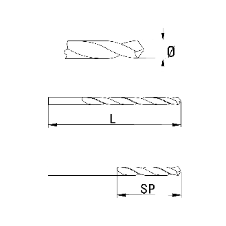 Spiralbohrer DIN 338 HSS Co. 7,0 mm 7,0 x 109 x 69 mm geschliffen - 10 Stück-Beschreibung lesen