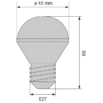 Ampoule DEL 24VAC/DC VERT (E27)-Lire la description