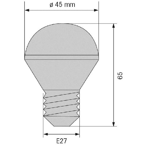 Ampoule DEL 230VAC ORANGE (E27)-Lire la description