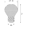 Ampoule DEL 24VAC/DC ROUGE 56 cd (E27)