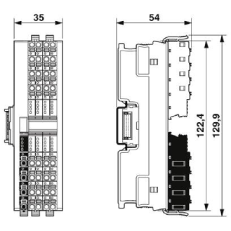 Module 16 sorties TOR, 24 V DC, 2 fils, Axioline F-Lire la description