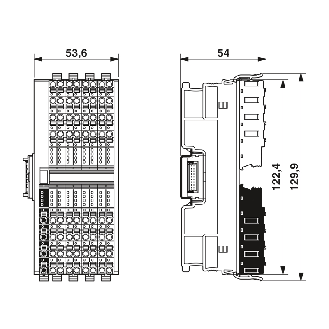 Module 16 sorties TOR, 24VDC, 500mA, IP20, Axioline F-Lire la description