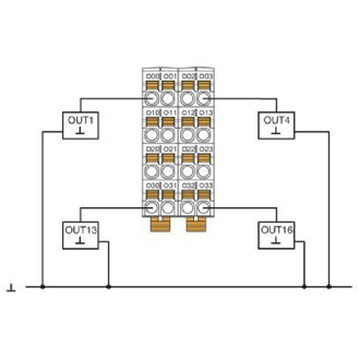 Module 16 sorties TOR, 24VDC, 500 mA, IP20, Axioline F-Lire la description
