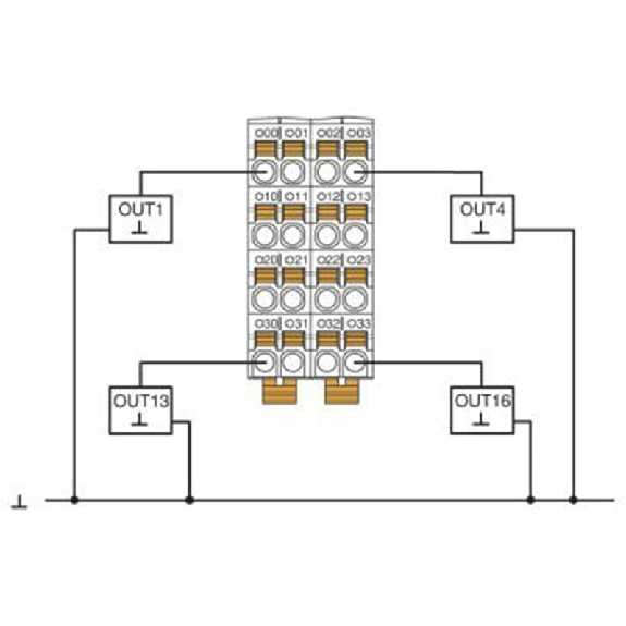 Module 16 sorties TOR, 24VDC, 500 mA, IP20, Axioline F-Lire la description
